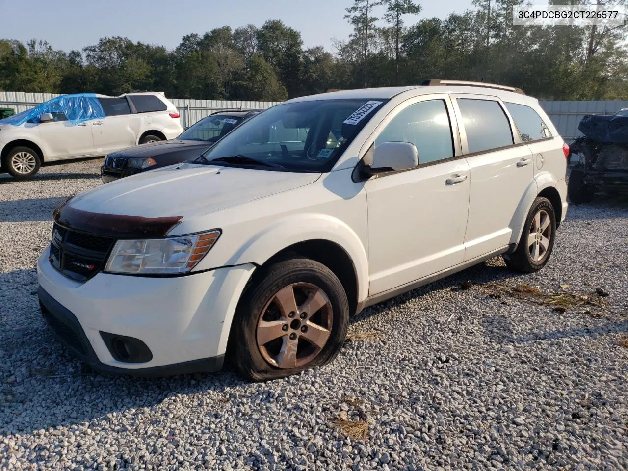 2012 Dodge Journey Sxt VIN: 3C4PDCBG2CT226577 Lot: 75392234