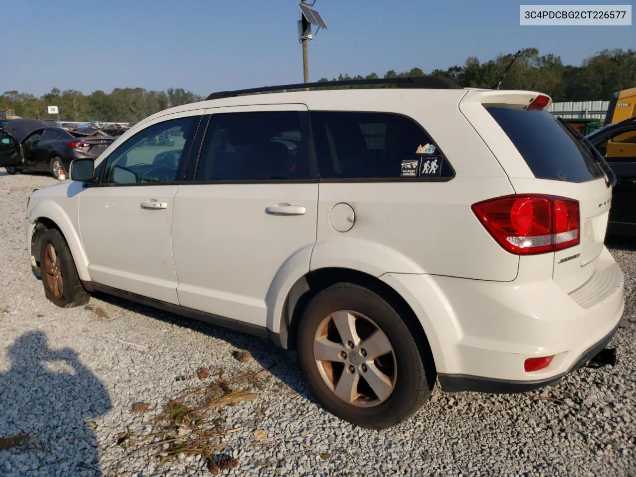 2012 Dodge Journey Sxt VIN: 3C4PDCBG2CT226577 Lot: 75392234