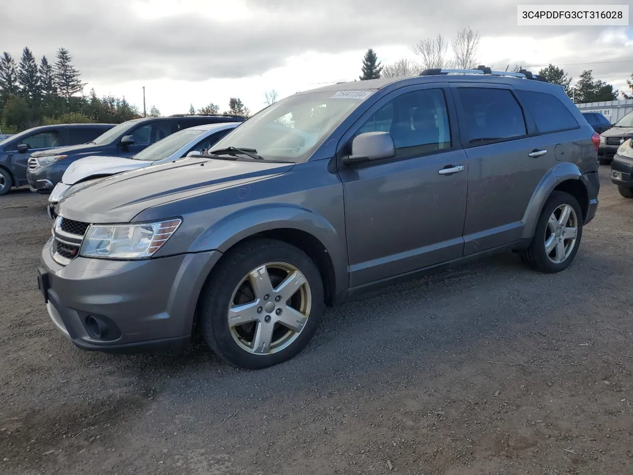 2012 Dodge Journey R/T VIN: 3C4PDDFG3CT316028 Lot: 75441194