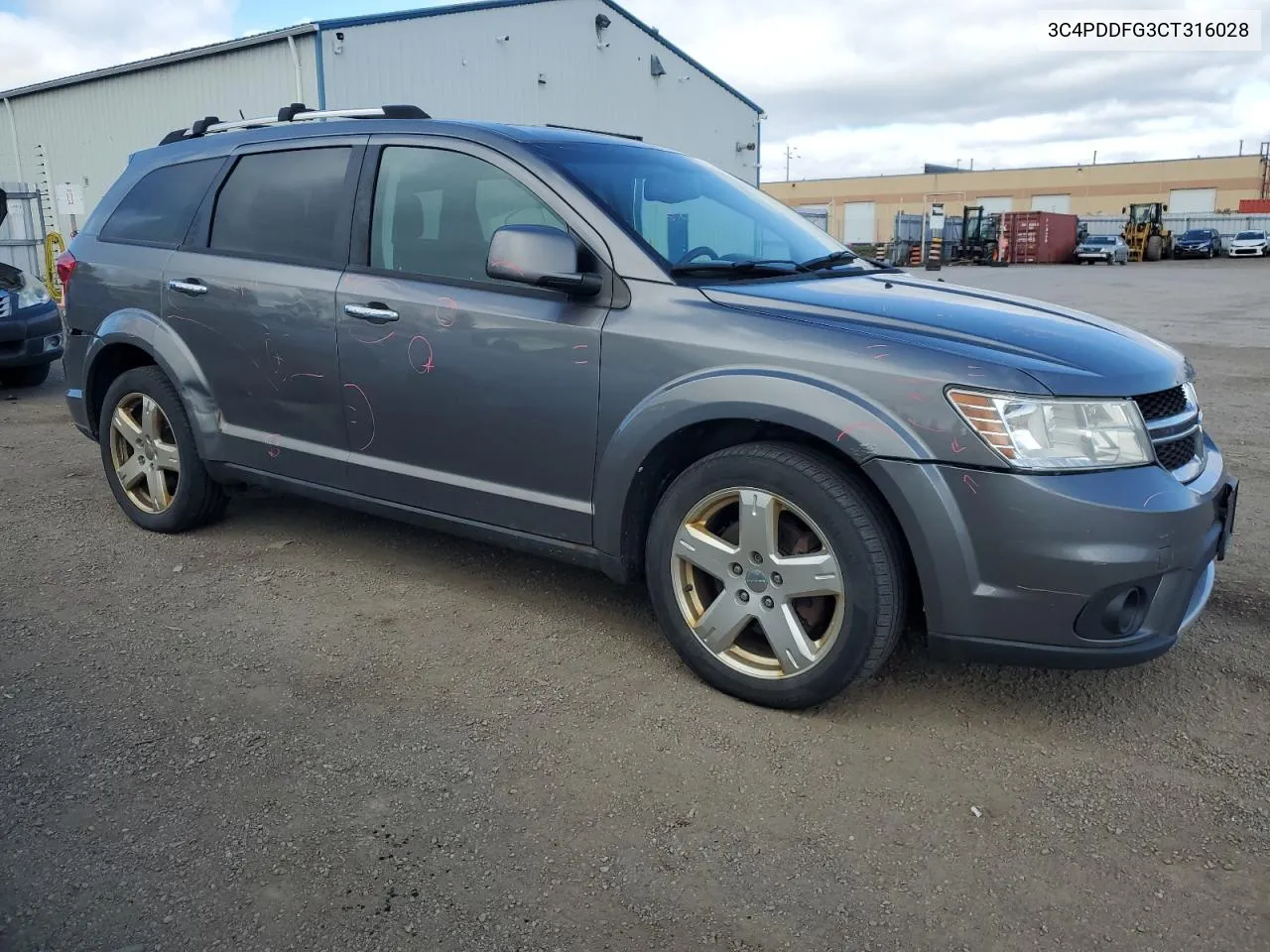 2012 Dodge Journey R/T VIN: 3C4PDDFG3CT316028 Lot: 75441194