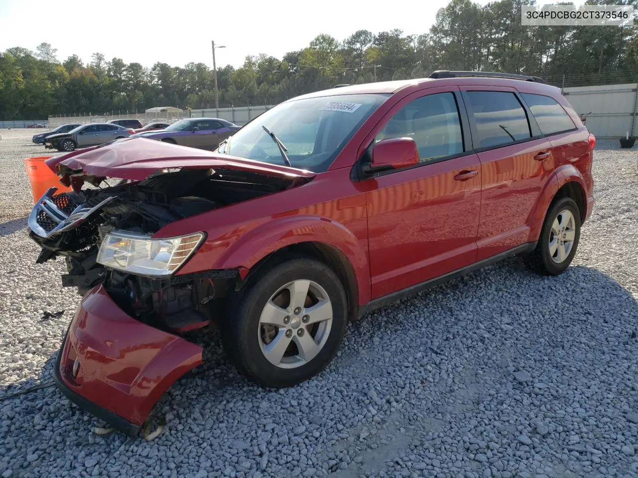 2012 Dodge Journey Sxt VIN: 3C4PDCBG2CT373546 Lot: 75956694