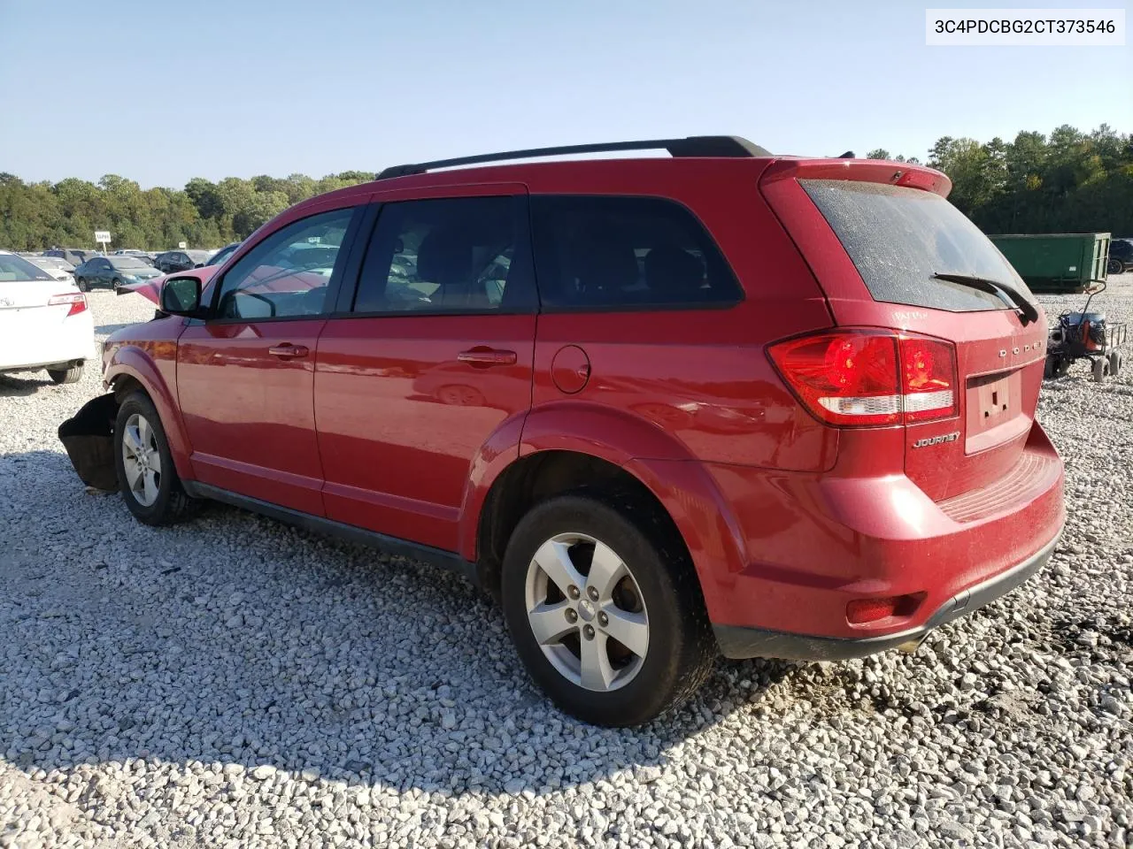 2012 Dodge Journey Sxt VIN: 3C4PDCBG2CT373546 Lot: 75956694