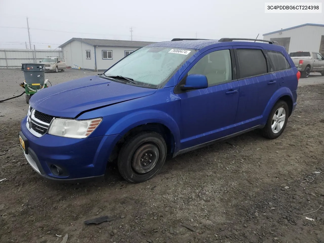 2012 Dodge Journey Sxt VIN: 3C4PDDBG6CT224398 Lot: 76068474