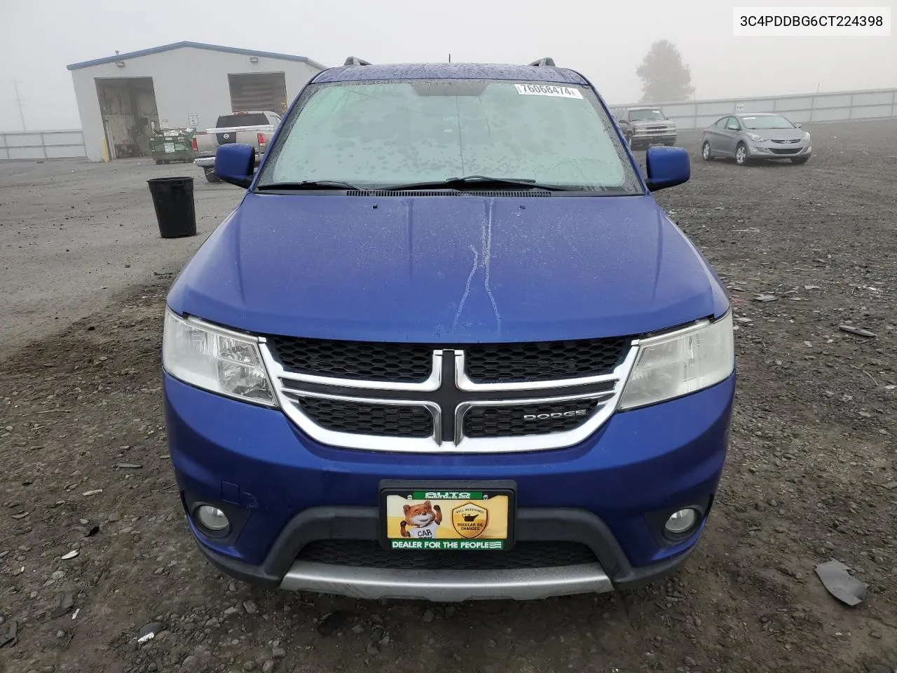 2012 Dodge Journey Sxt VIN: 3C4PDDBG6CT224398 Lot: 76068474