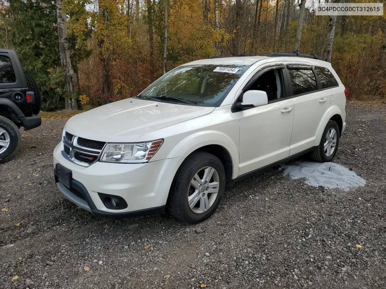 2012 Dodge Journey Sxt VIN: 3C4PDCCG0CT312615 Lot: 76081454