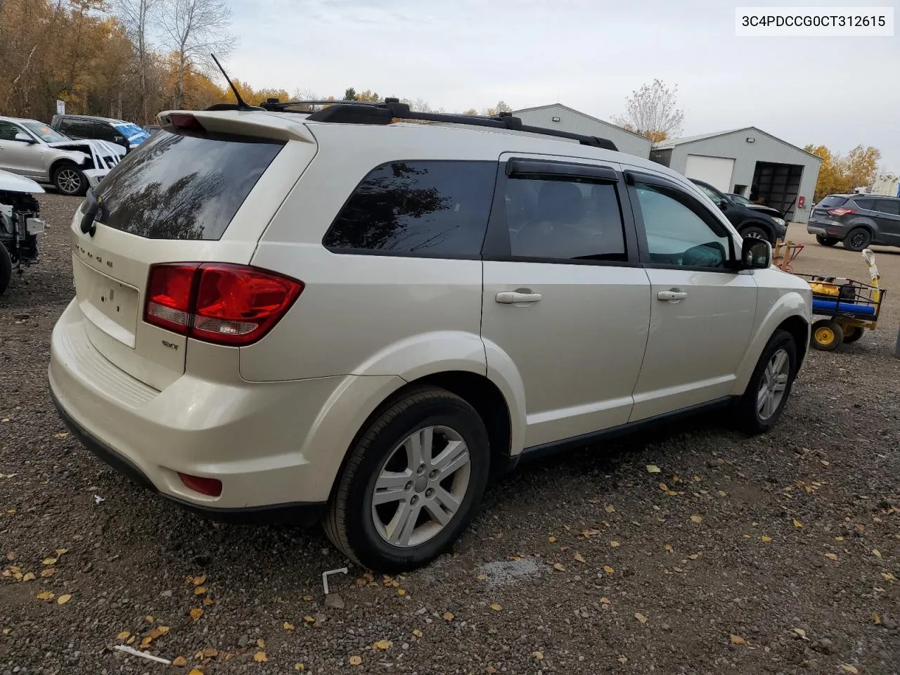 2012 Dodge Journey Sxt VIN: 3C4PDCCG0CT312615 Lot: 76081454