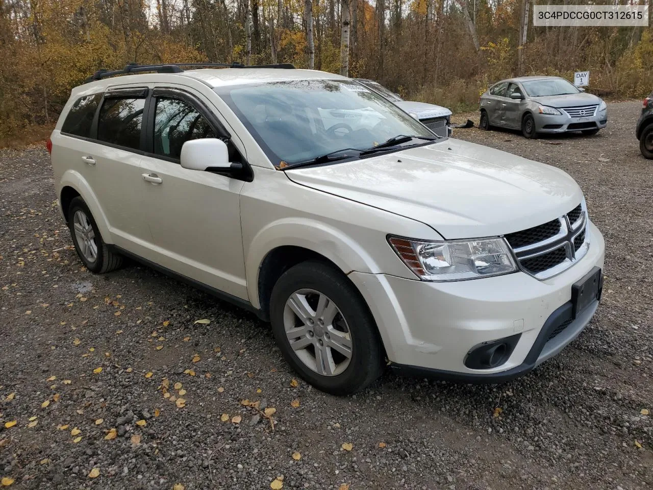 2012 Dodge Journey Sxt VIN: 3C4PDCCG0CT312615 Lot: 76081454