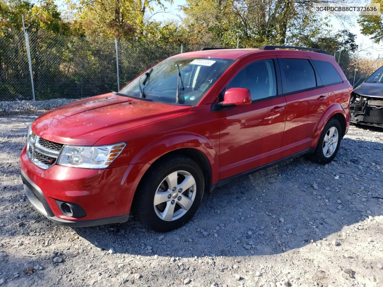 2012 Dodge Journey Sxt VIN: 3C4PDCBB8CT373636 Lot: 77000004