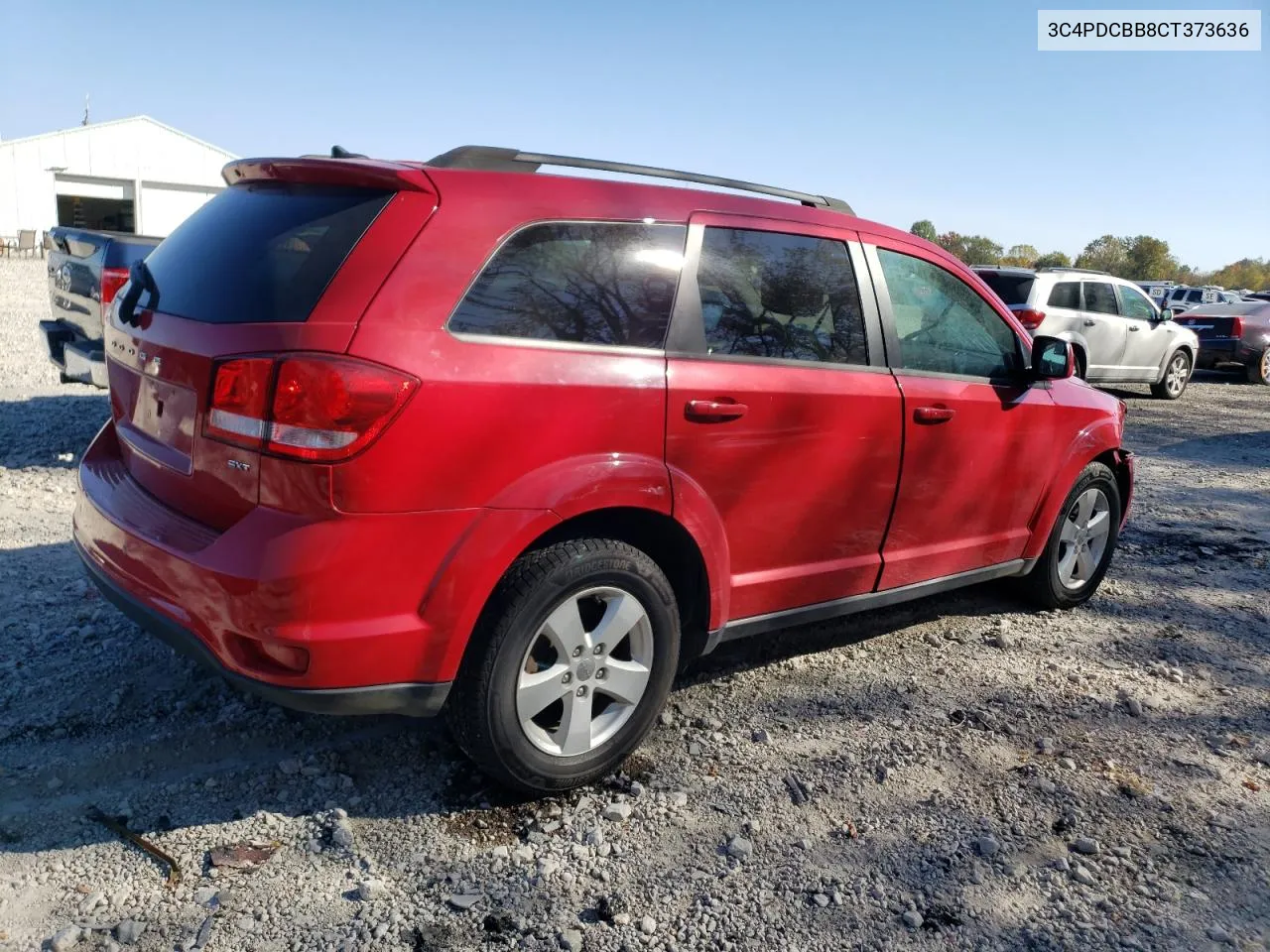 2012 Dodge Journey Sxt VIN: 3C4PDCBB8CT373636 Lot: 77000004