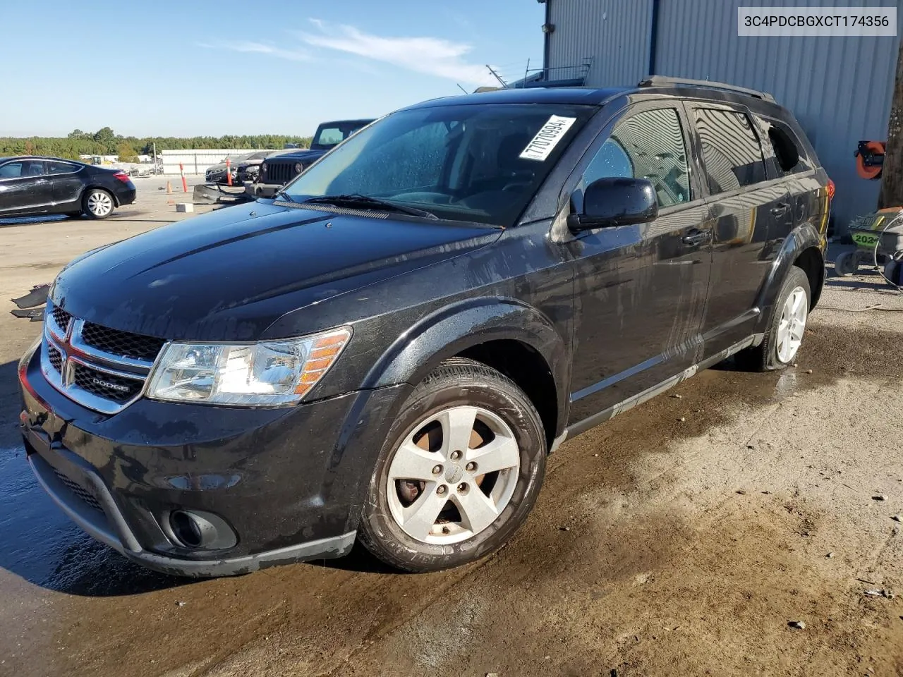 2012 Dodge Journey Sxt VIN: 3C4PDCBGXCT174356 Lot: 77070994