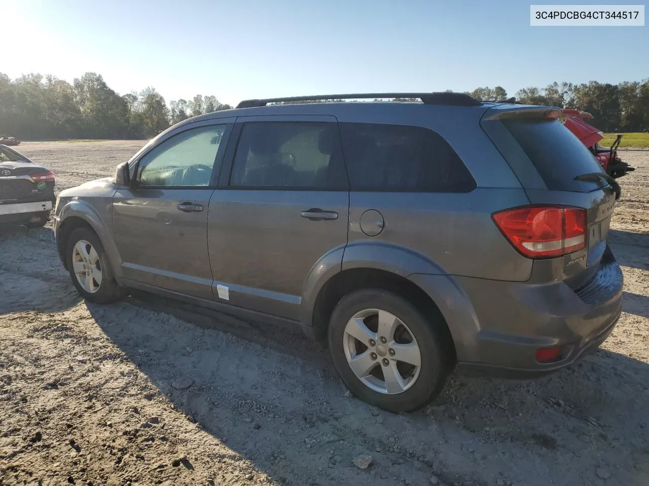 2012 Dodge Journey Sxt VIN: 3C4PDCBG4CT344517 Lot: 77130814