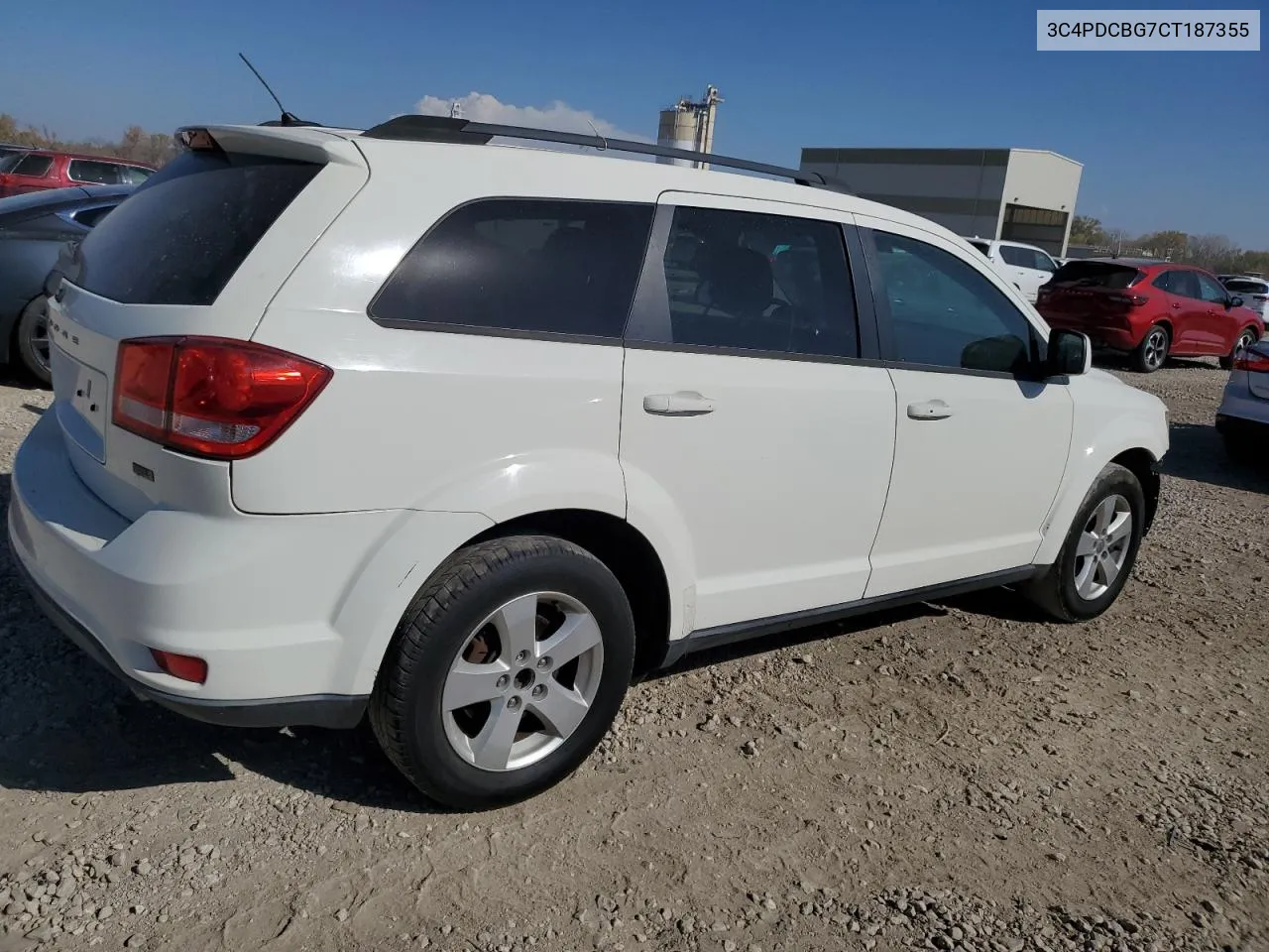 2012 Dodge Journey Sxt VIN: 3C4PDCBG7CT187355 Lot: 77581424