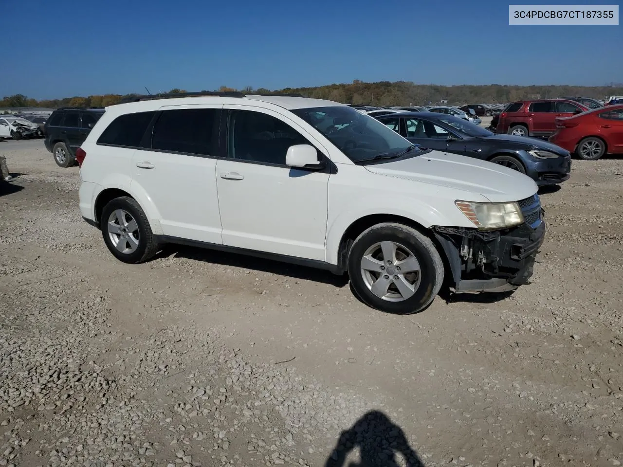 2012 Dodge Journey Sxt VIN: 3C4PDCBG7CT187355 Lot: 77581424