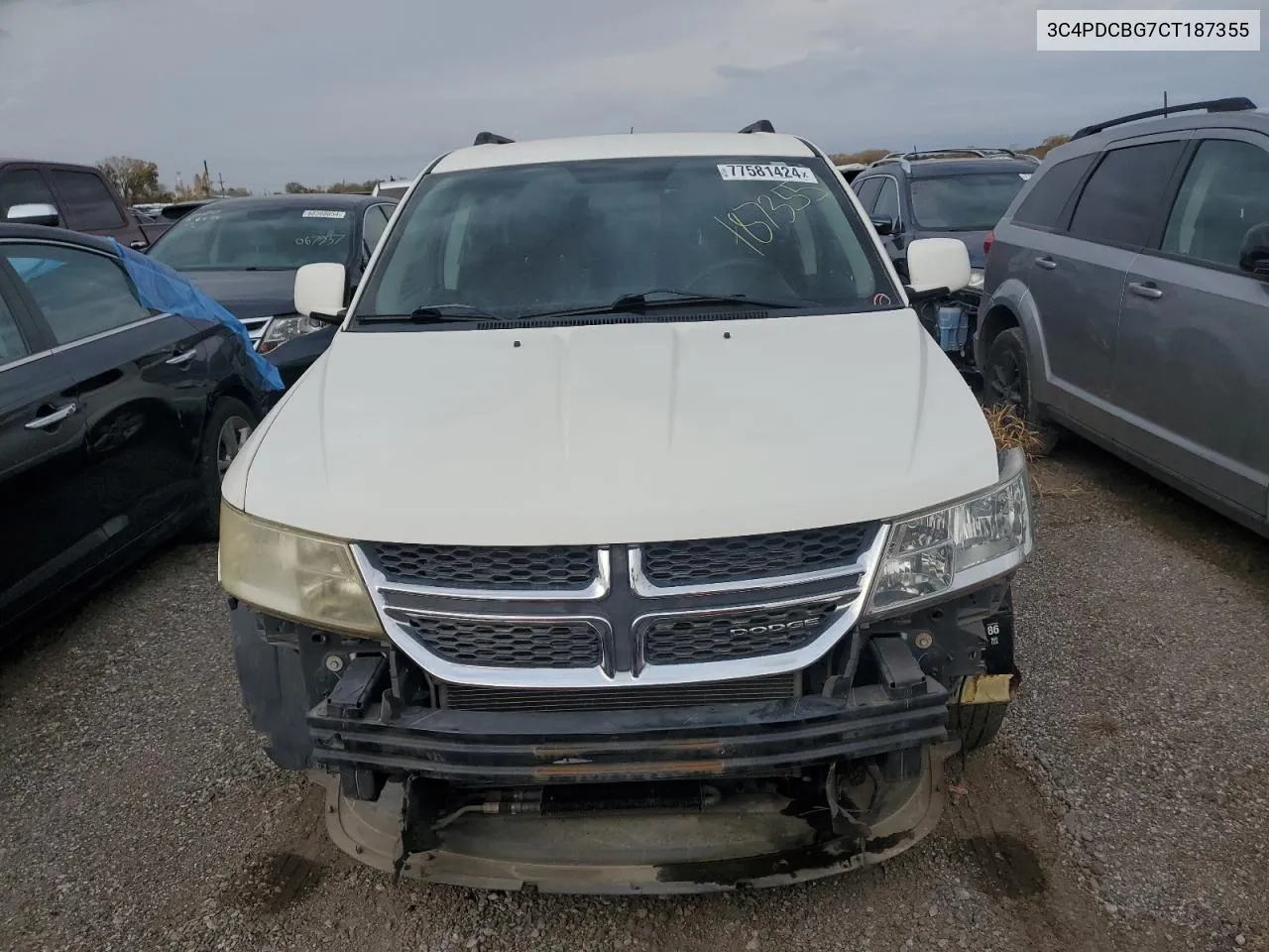 2012 Dodge Journey Sxt VIN: 3C4PDCBG7CT187355 Lot: 77581424