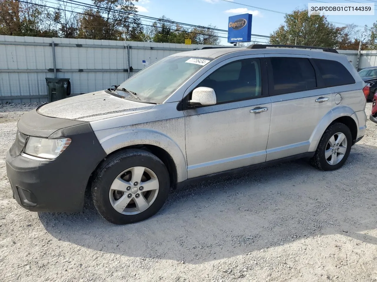 2012 Dodge Journey Sxt VIN: 3C4PDDBG1CT144359 Lot: 77736434