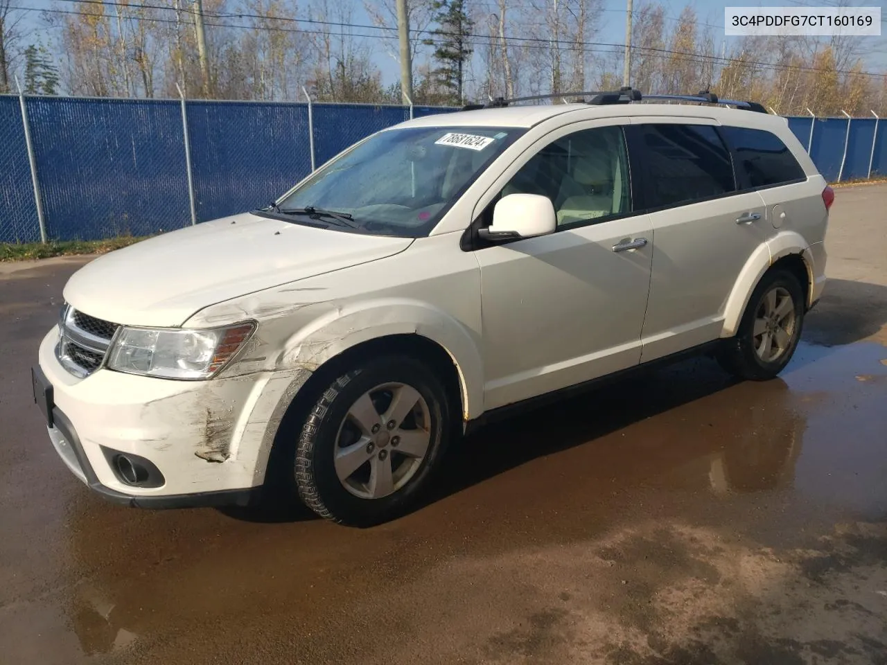 2012 Dodge Journey R/T VIN: 3C4PDDFG7CT160169 Lot: 78681624