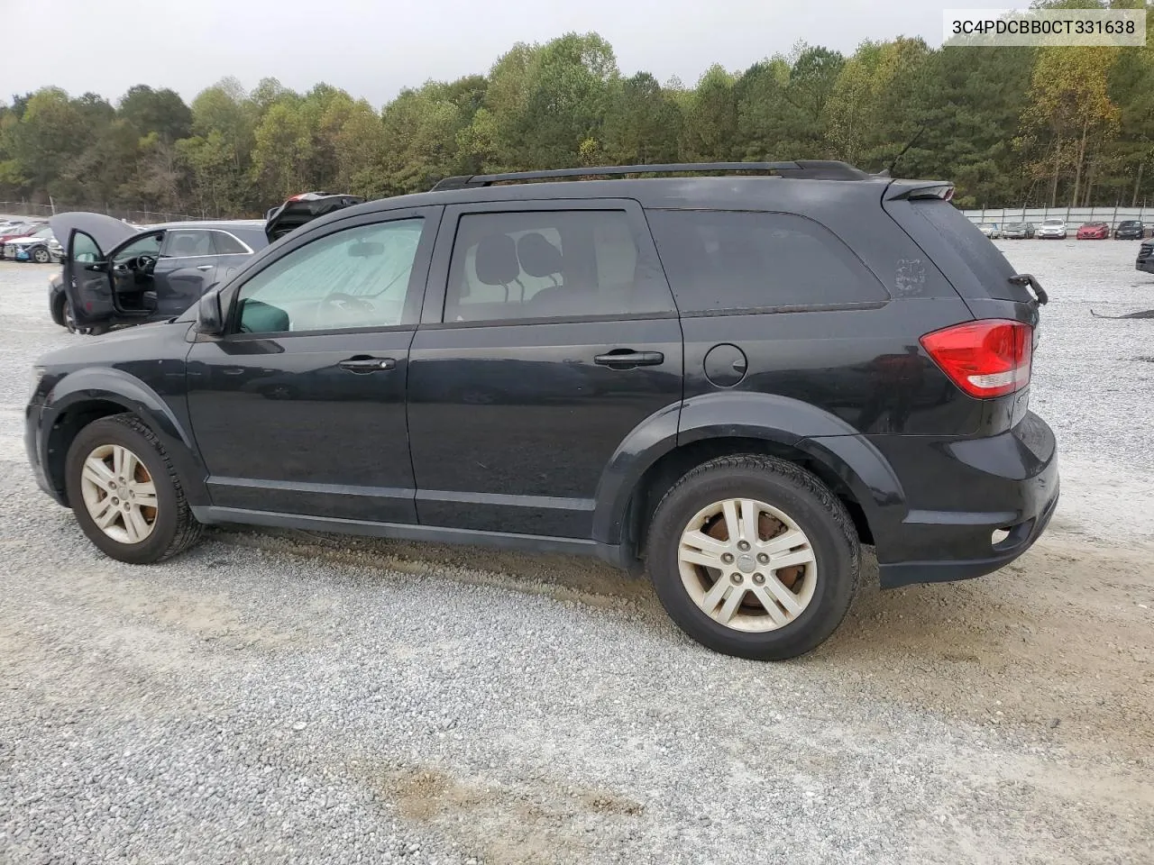 2012 Dodge Journey Sxt VIN: 3C4PDCBB0CT331638 Lot: 78755254