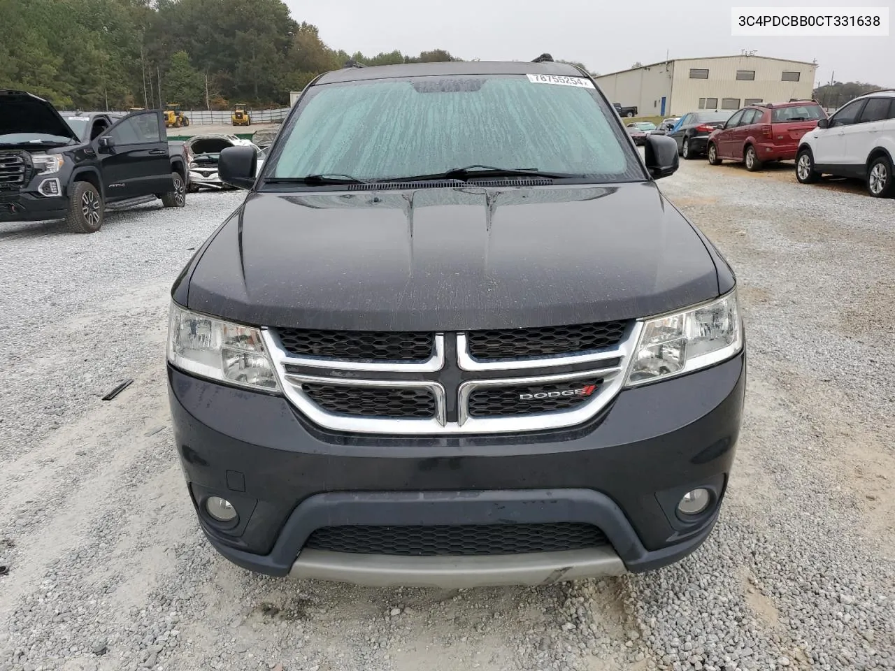 2012 Dodge Journey Sxt VIN: 3C4PDCBB0CT331638 Lot: 78755254