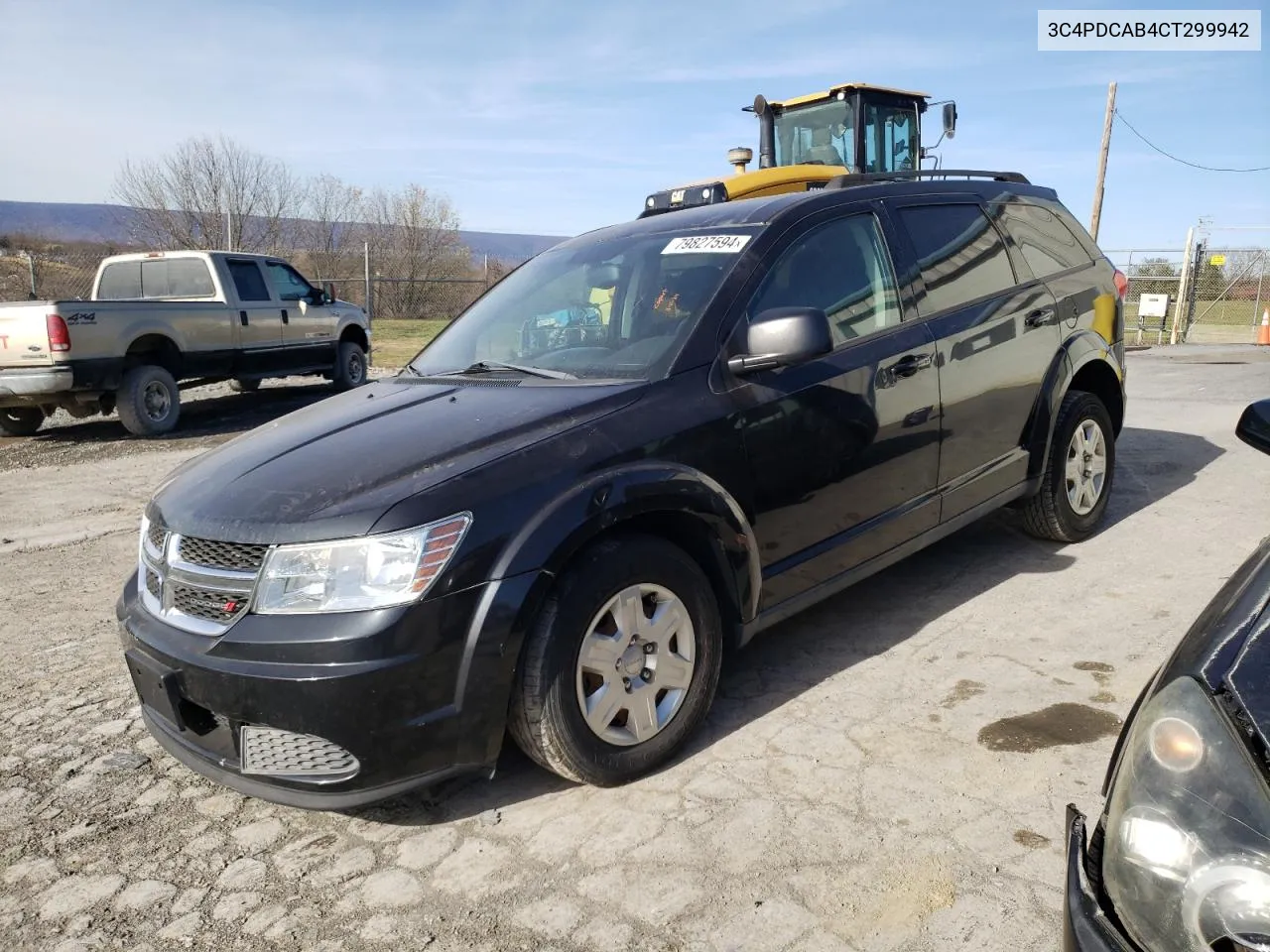 2012 Dodge Journey Se VIN: 3C4PDCAB4CT299942 Lot: 79827594