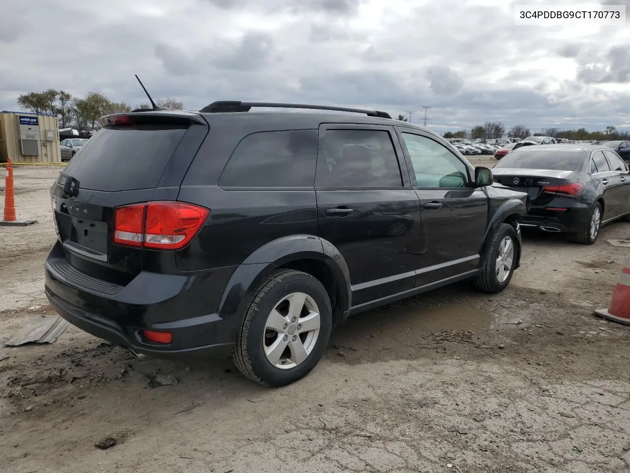 2012 Dodge Journey Sxt VIN: 3C4PDDBG9CT170773 Lot: 80350044