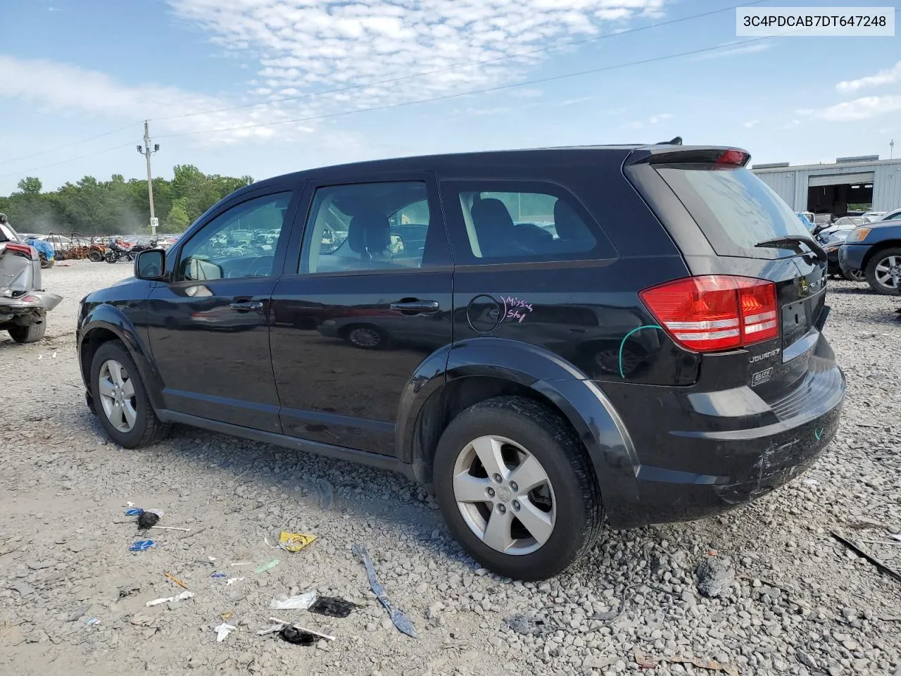 2013 Dodge Journey Se VIN: 3C4PDCAB7DT647248 Lot: 56928694