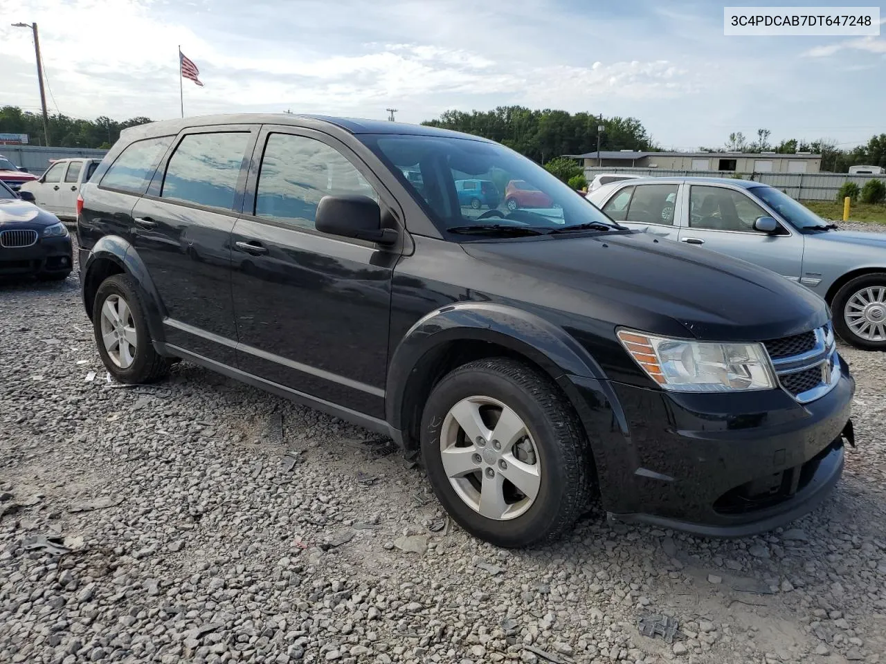 2013 Dodge Journey Se VIN: 3C4PDCAB7DT647248 Lot: 56928694