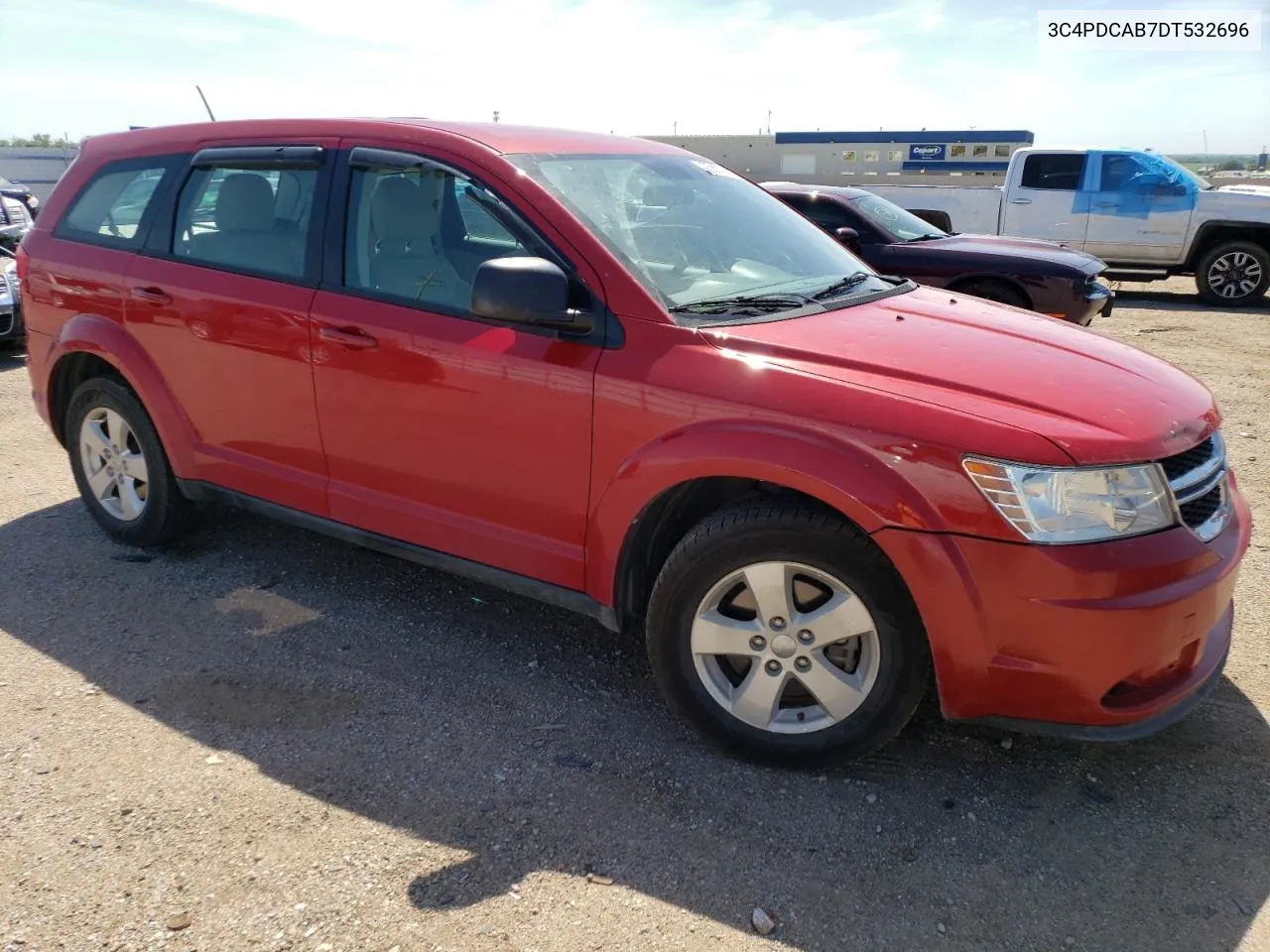 2013 Dodge Journey Se VIN: 3C4PDCAB7DT532696 Lot: 57580184