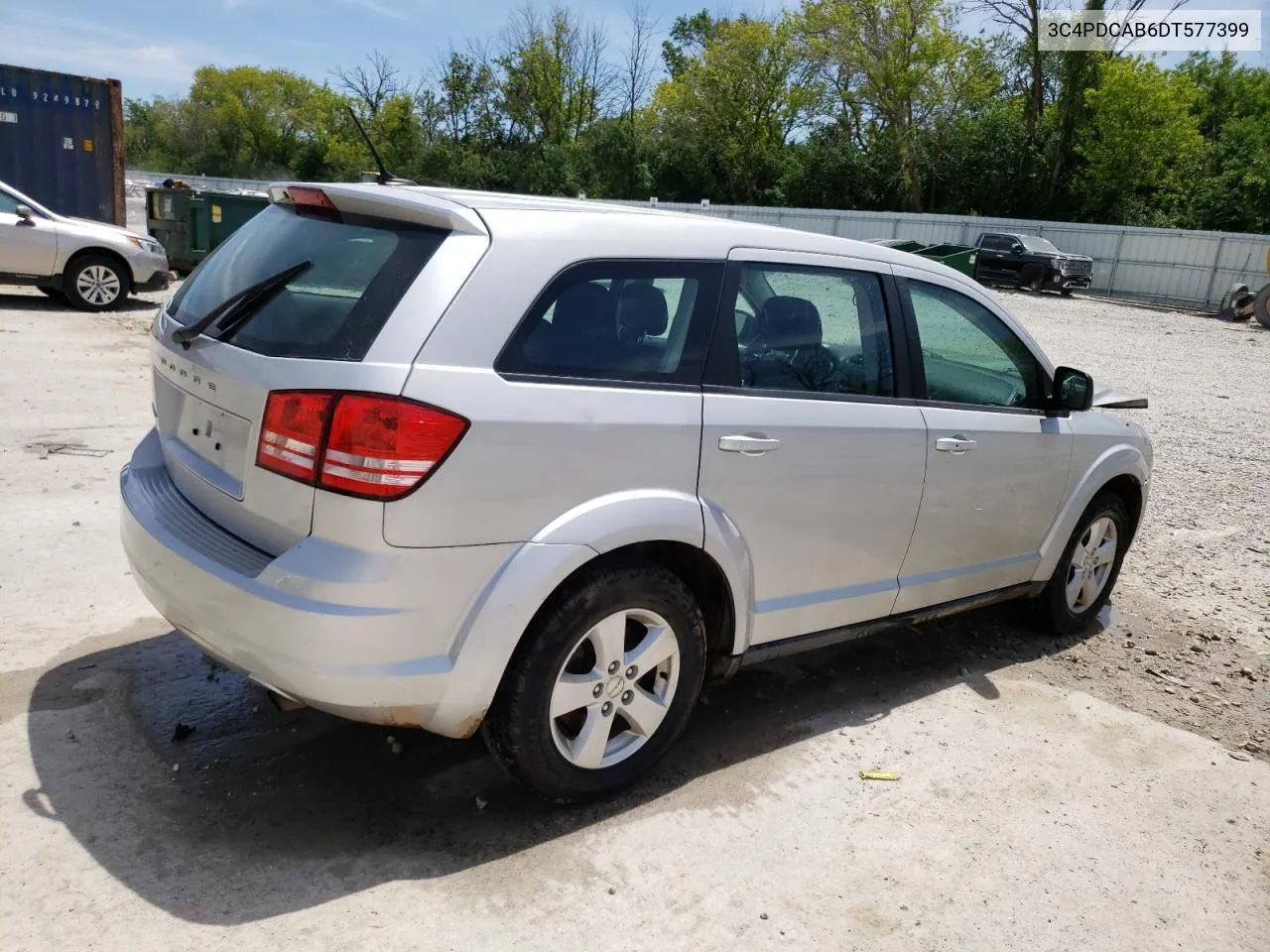 2013 Dodge Journey Se VIN: 3C4PDCAB6DT577399 Lot: 57858654