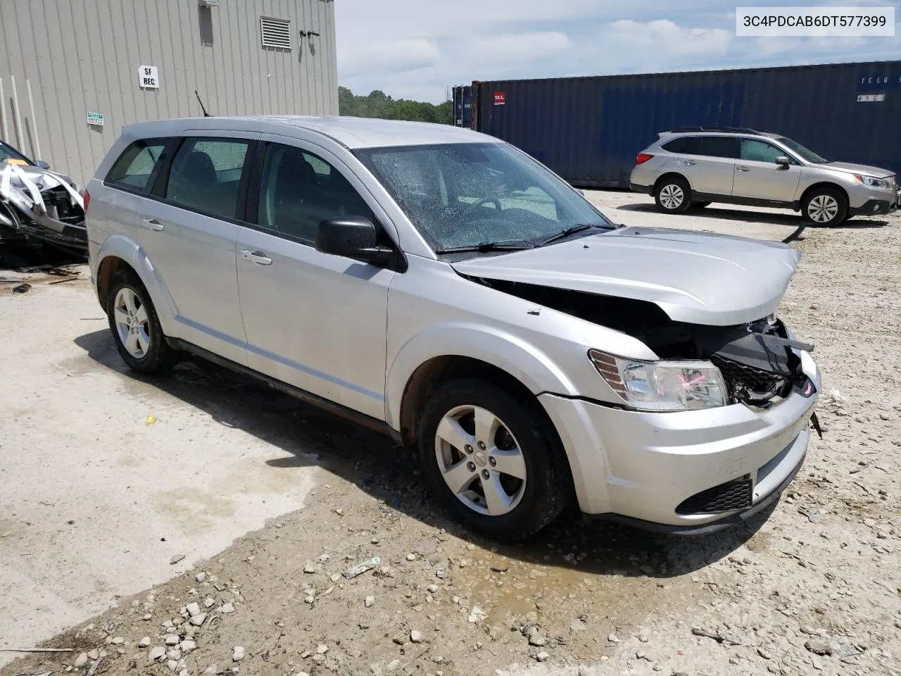 2013 Dodge Journey Se VIN: 3C4PDCAB6DT577399 Lot: 57858654