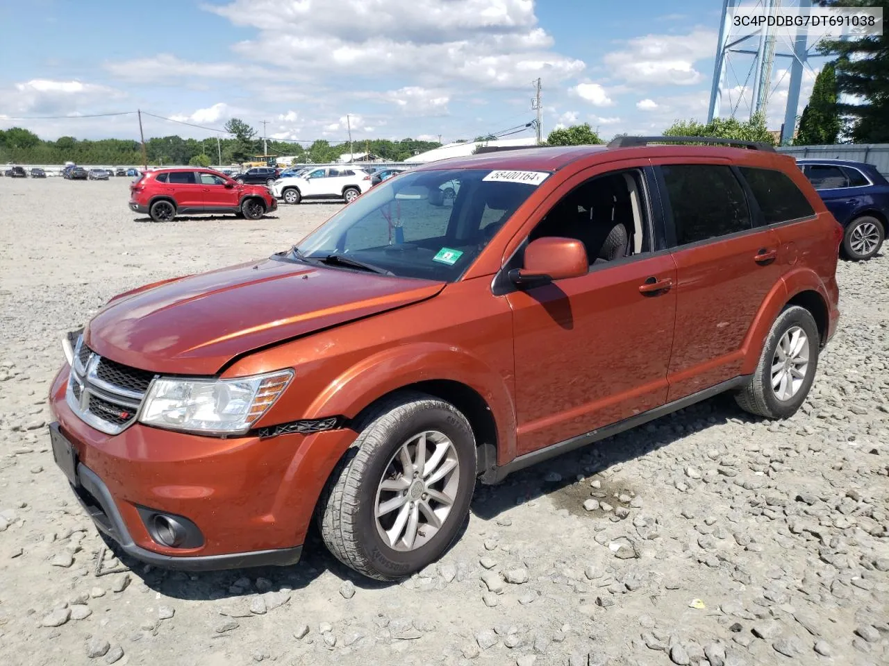 2013 Dodge Journey Sxt VIN: 3C4PDDBG7DT691038 Lot: 58400164