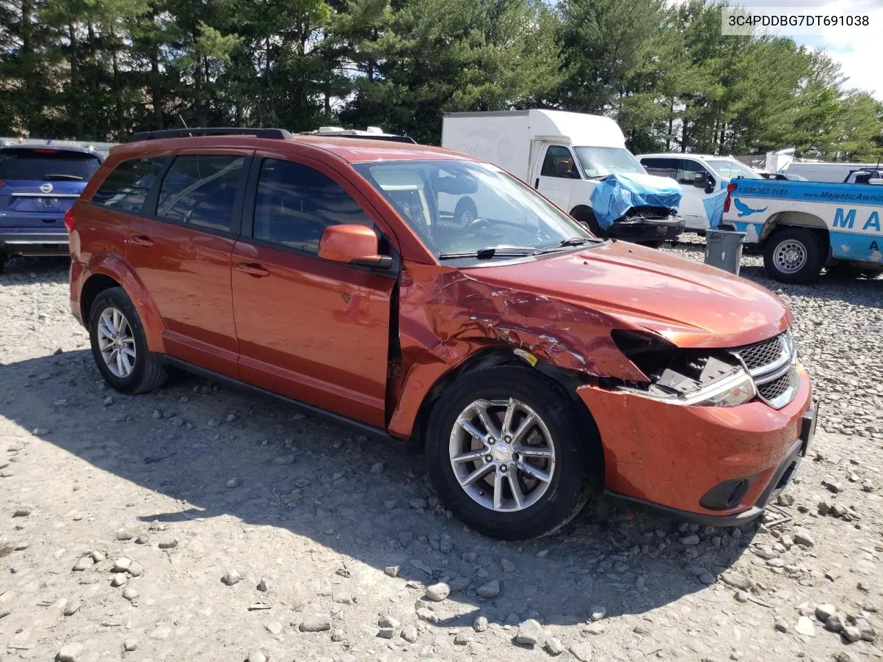 2013 Dodge Journey Sxt VIN: 3C4PDDBG7DT691038 Lot: 58400164