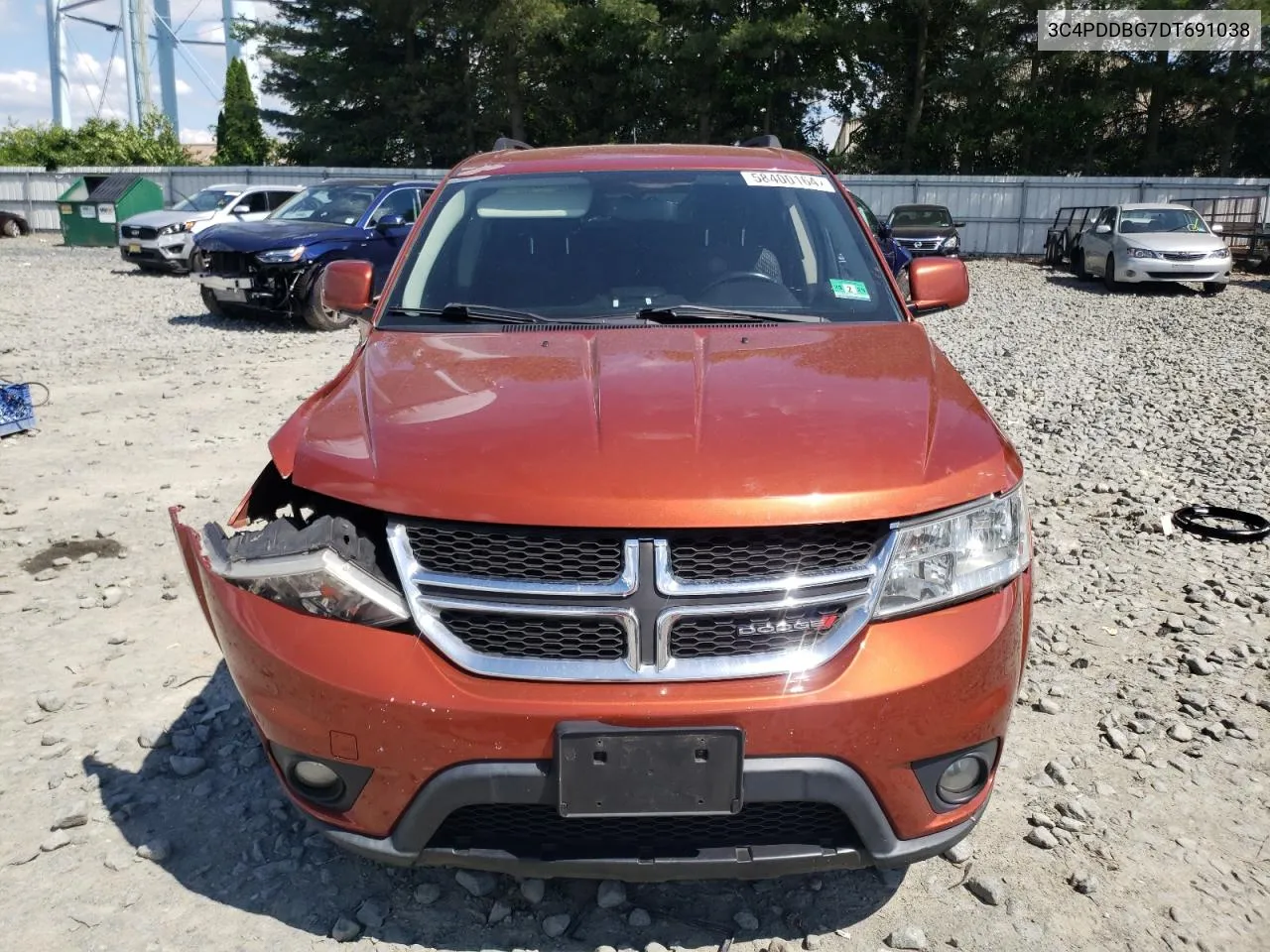 2013 Dodge Journey Sxt VIN: 3C4PDDBG7DT691038 Lot: 58400164