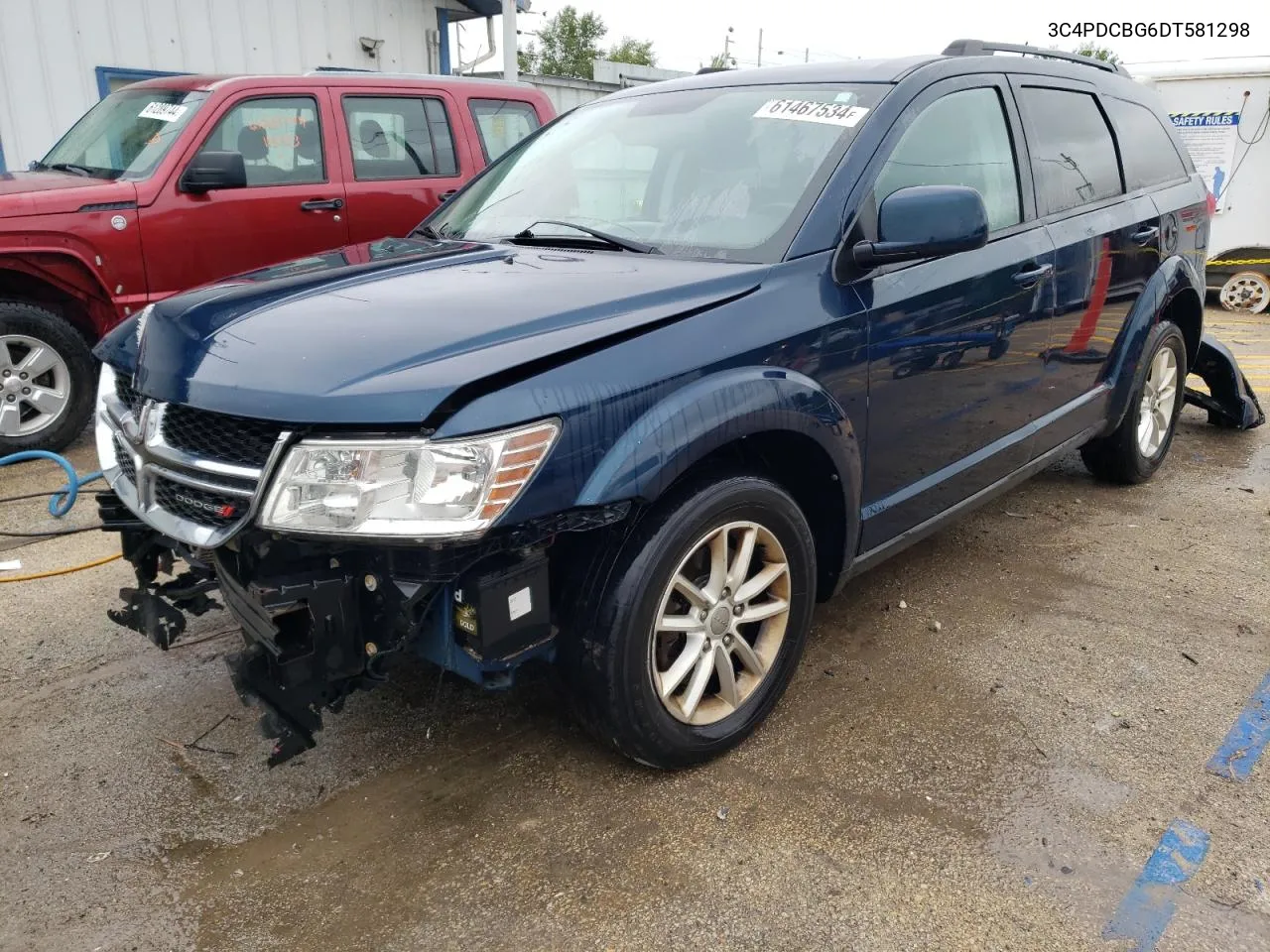 2013 Dodge Journey Sxt VIN: 3C4PDCBG6DT581298 Lot: 61467534