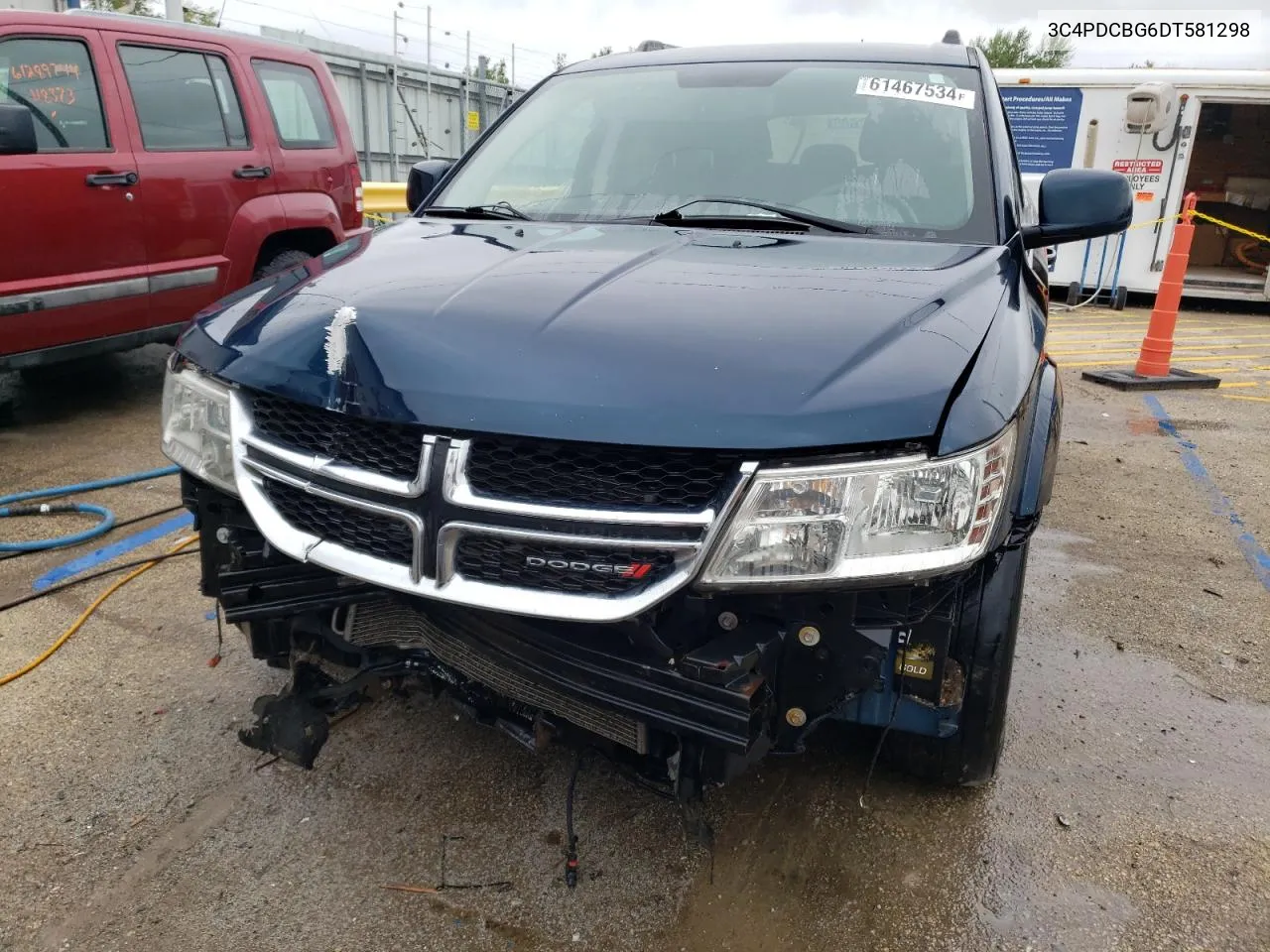 2013 Dodge Journey Sxt VIN: 3C4PDCBG6DT581298 Lot: 61467534