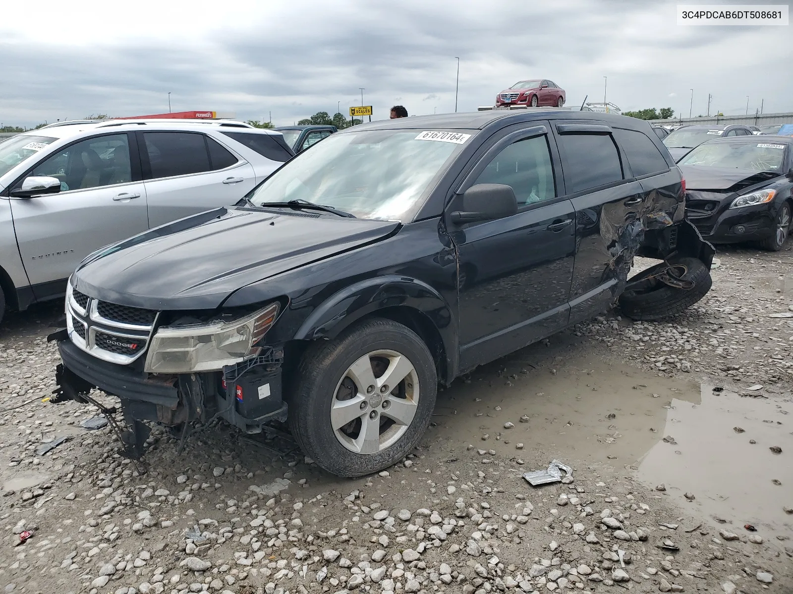 2013 Dodge Journey Se VIN: 3C4PDCAB6DT508681 Lot: 61670164