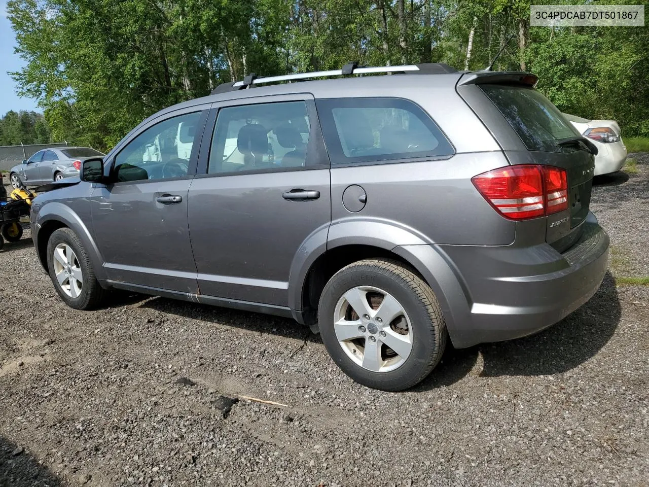 2013 Dodge Journey Se VIN: 3C4PDCAB7DT501867 Lot: 62802474