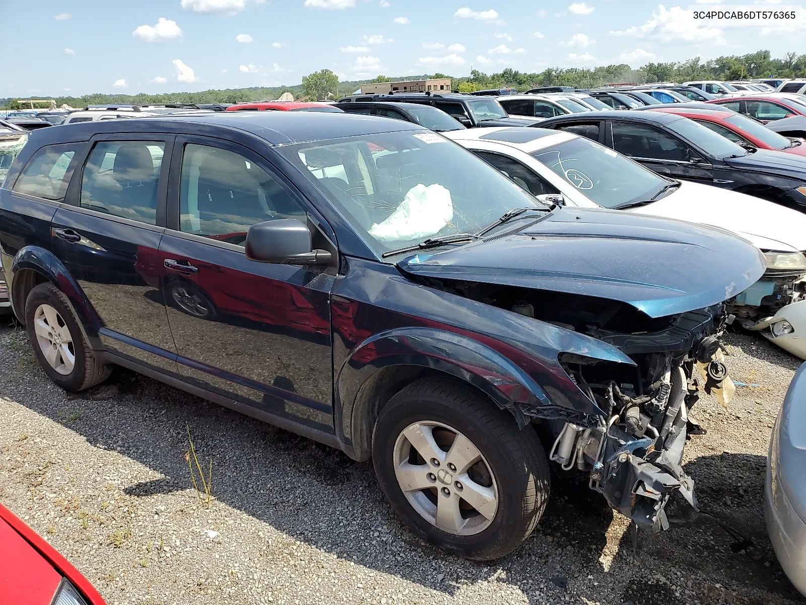 2013 Dodge Journey Se VIN: 3C4PDCAB6DT576365 Lot: 63215664