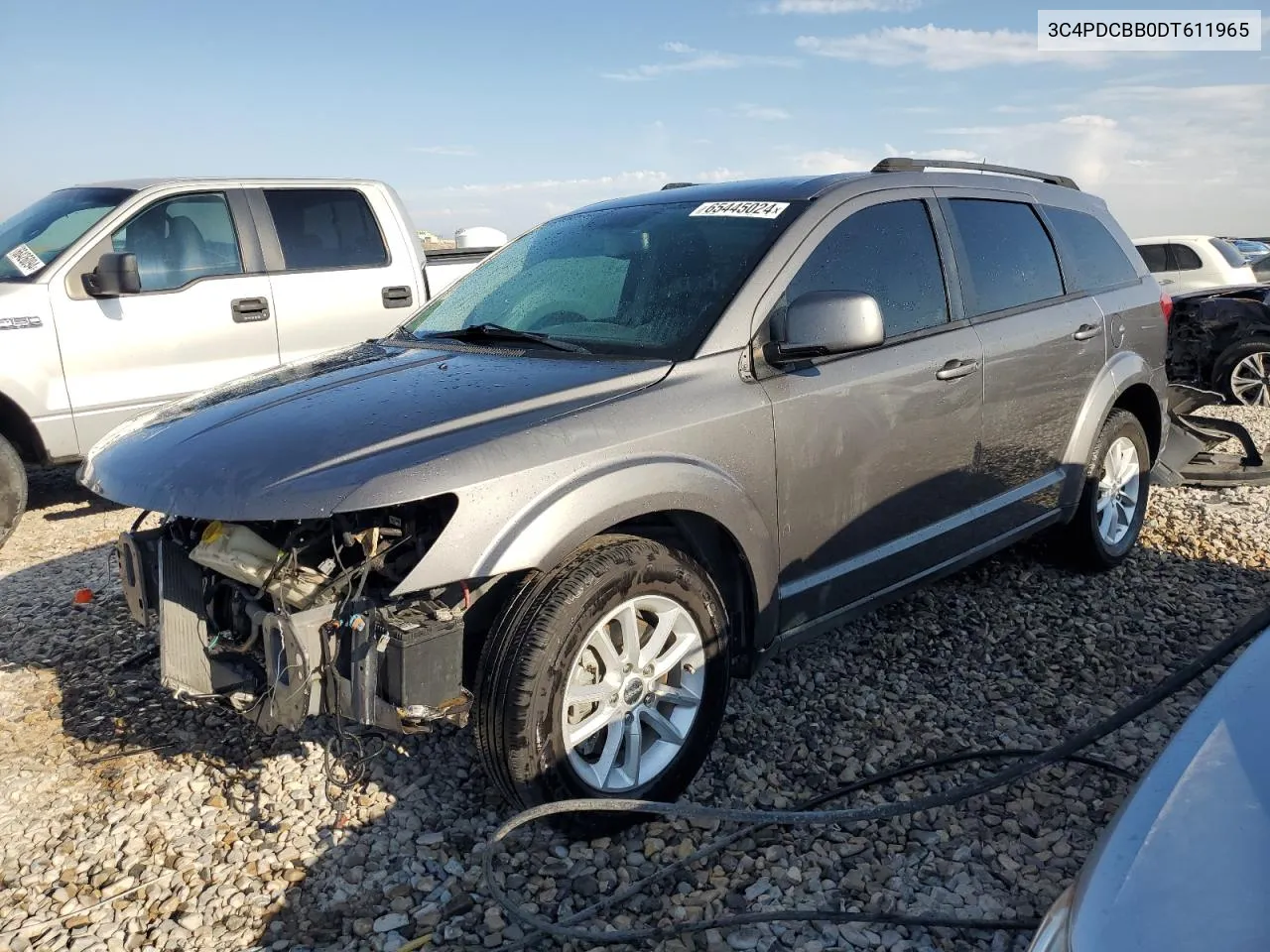 2013 Dodge Journey Sxt VIN: 3C4PDCBB0DT611965 Lot: 65445024