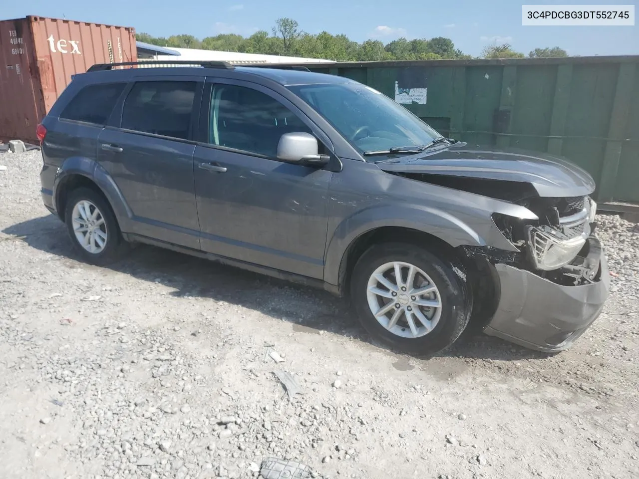 2013 Dodge Journey Sxt VIN: 3C4PDCBG3DT552745 Lot: 68348124