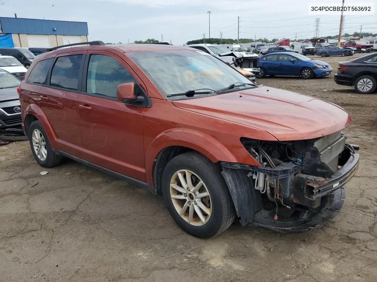 2013 Dodge Journey Sxt VIN: 3C4PDCBB2DT563692 Lot: 68876244