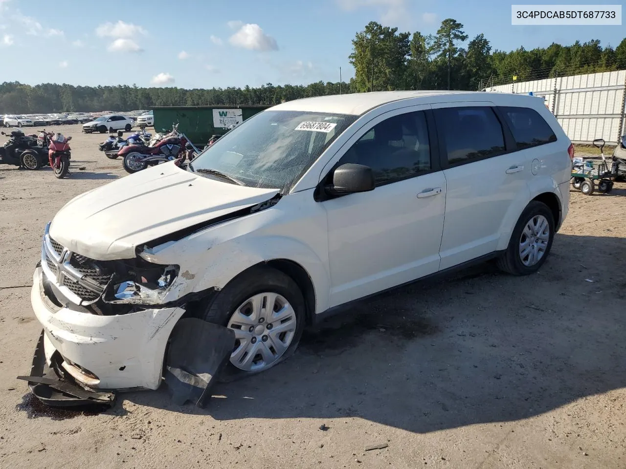 2013 Dodge Journey Se VIN: 3C4PDCAB5DT687733 Lot: 69687804