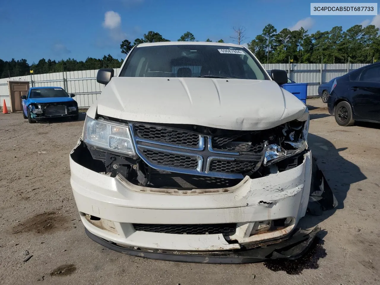 2013 Dodge Journey Se VIN: 3C4PDCAB5DT687733 Lot: 69687804