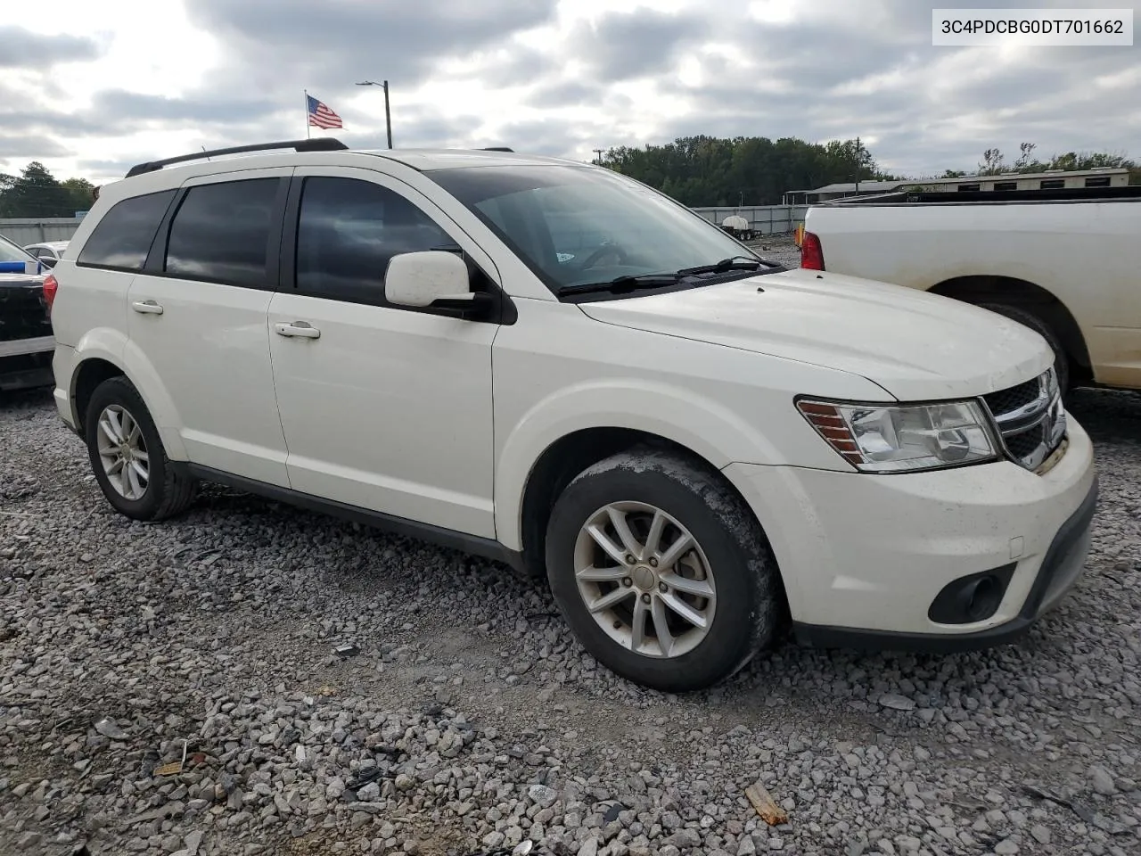 2013 Dodge Journey Sxt VIN: 3C4PDCBG0DT701662 Lot: 70600304