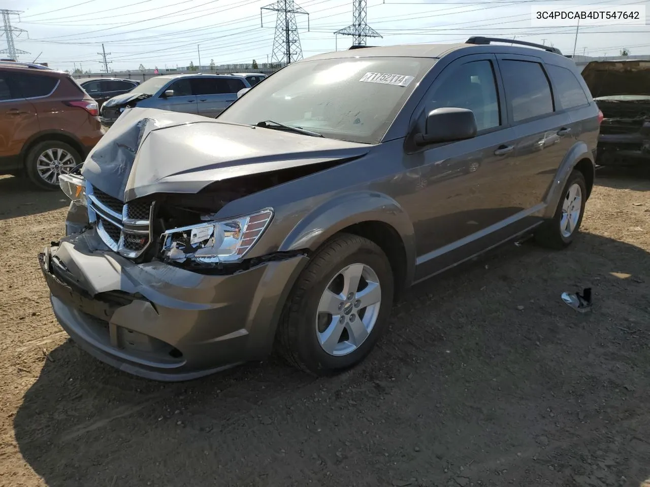 2013 Dodge Journey Se VIN: 3C4PDCAB4DT547642 Lot: 71752114