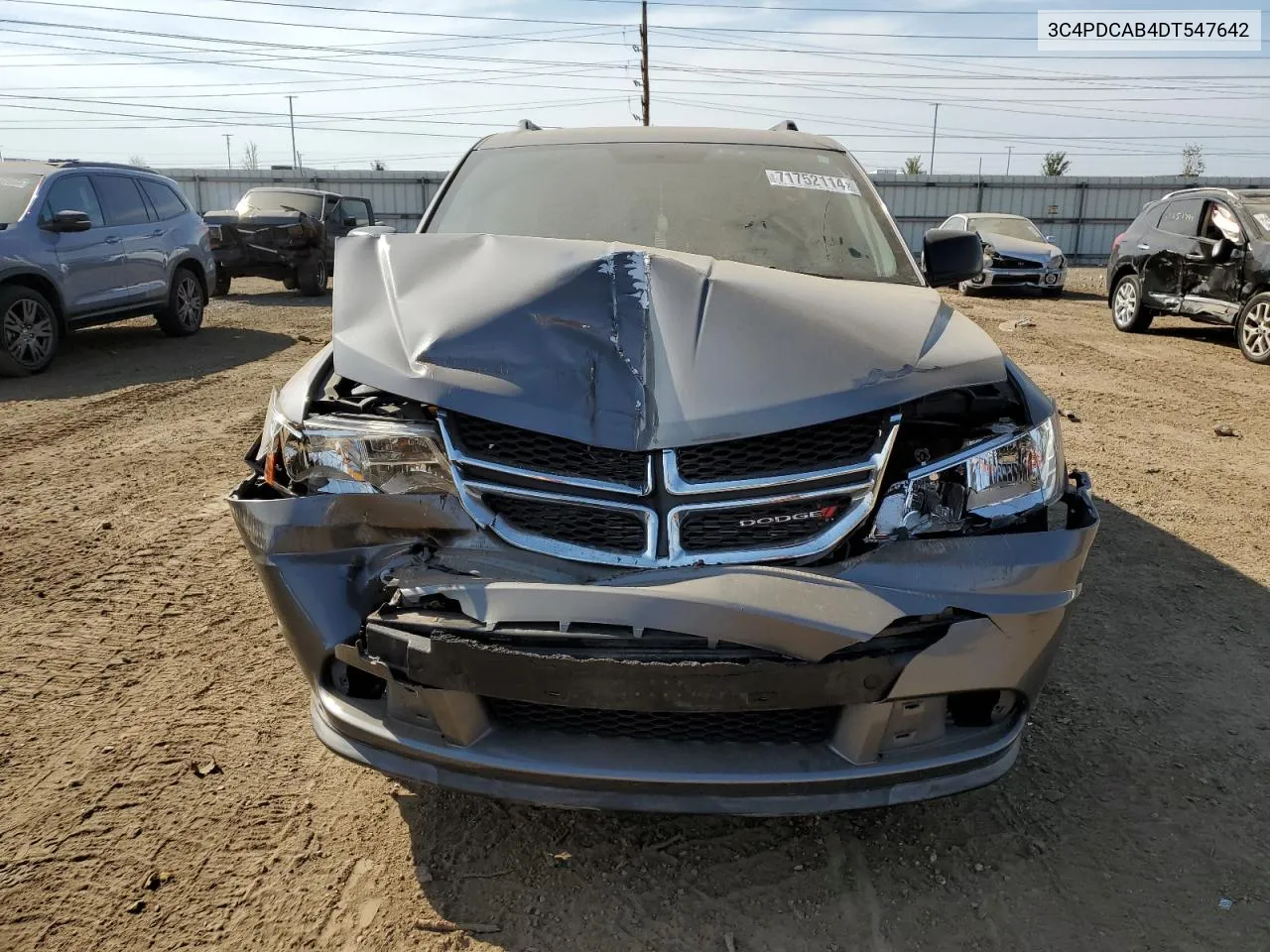 2013 Dodge Journey Se VIN: 3C4PDCAB4DT547642 Lot: 71752114