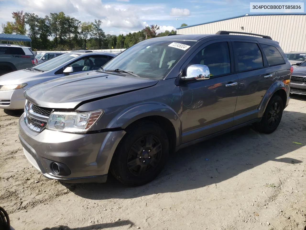 2013 Dodge Journey Sxt VIN: 3C4PDCBB0DT585836 Lot: 72245004