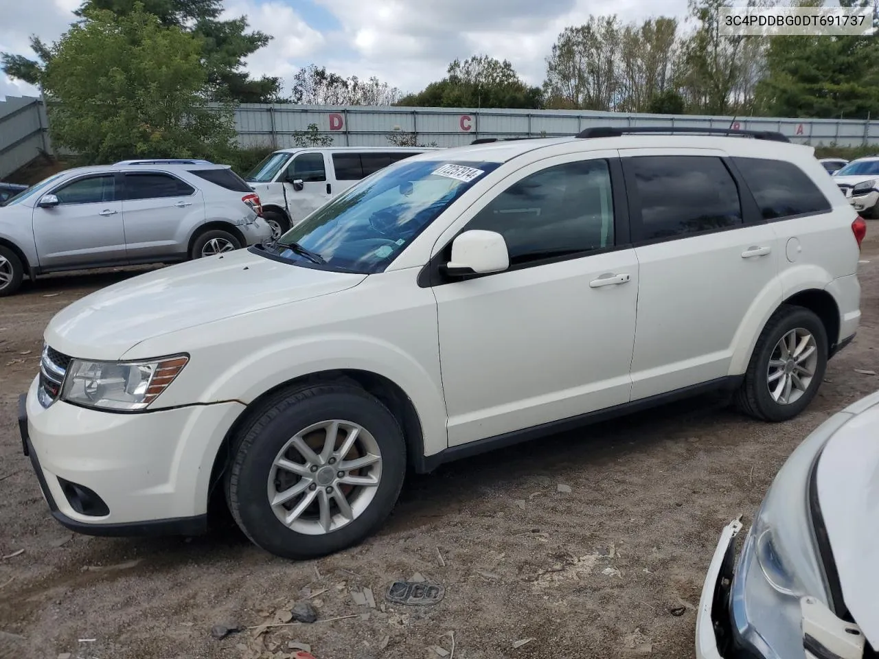 2013 Dodge Journey Sxt VIN: 3C4PDDBG0DT691737 Lot: 72257914