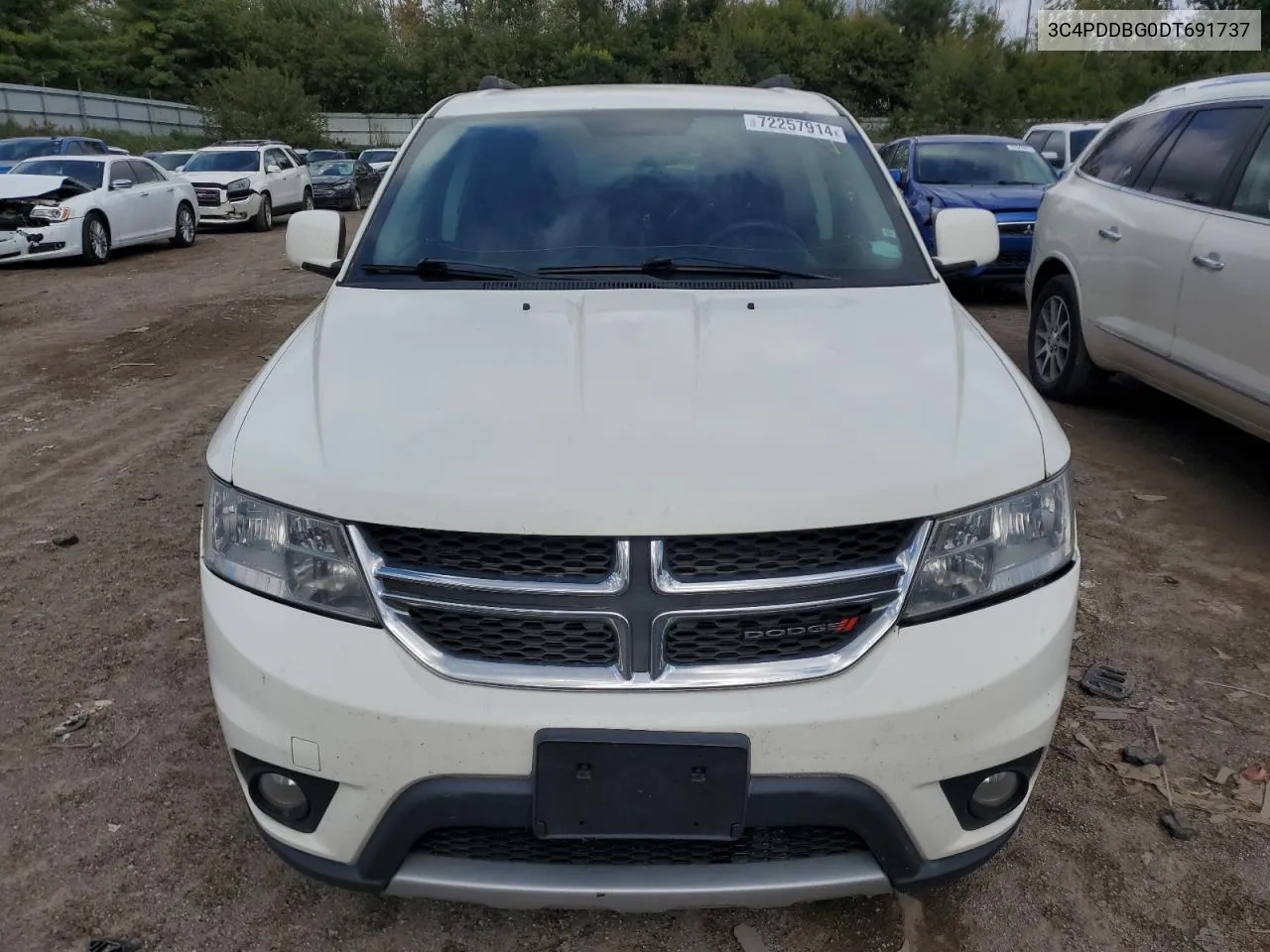 2013 Dodge Journey Sxt VIN: 3C4PDDBG0DT691737 Lot: 72257914