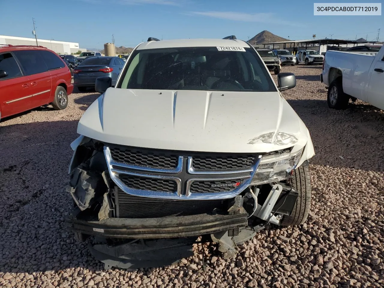 2013 Dodge Journey Se VIN: 3C4PDCAB0DT712019 Lot: 72421874