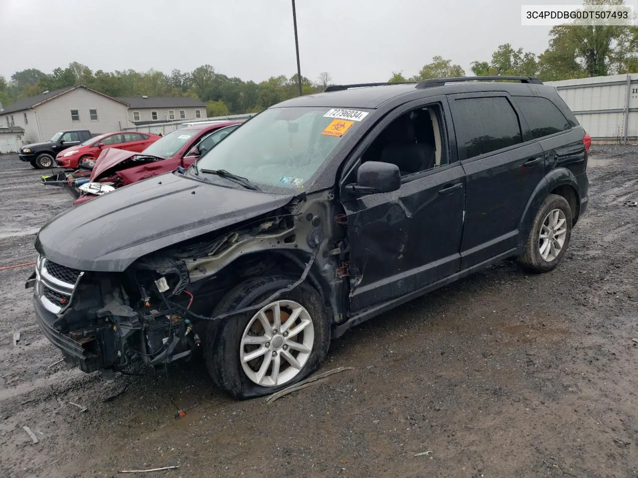 2013 Dodge Journey Sxt VIN: 3C4PDDBG0DT507493 Lot: 72796034